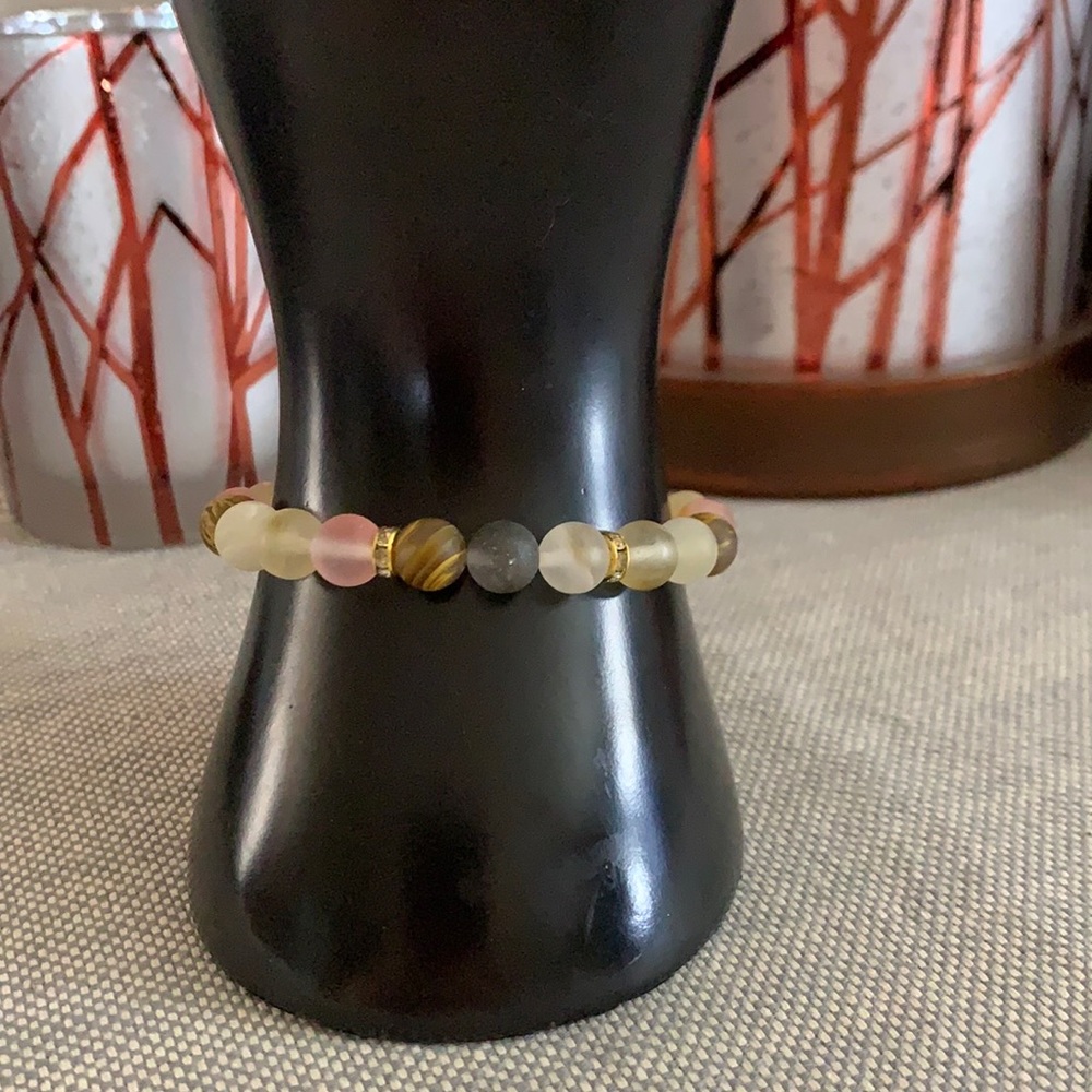 Cherry Quartz Stretch Bracelet